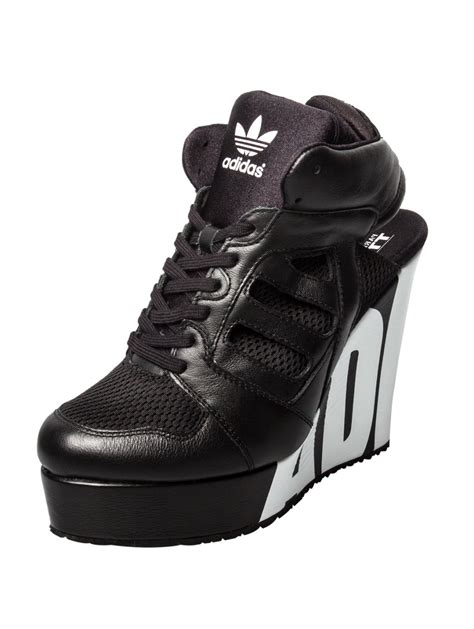 adidas wedge sneakers black|adidas high heel wedge sneakers.